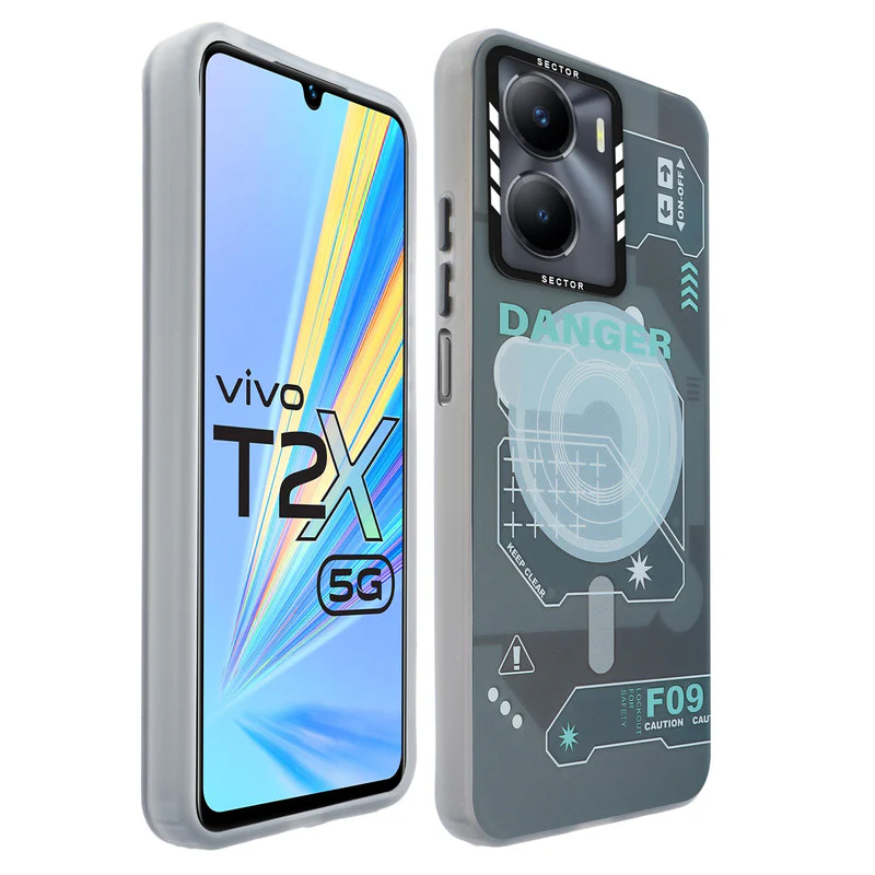 Mechanical Circuit Sector Print Hard Back Cover For Vivo T2x 5G - Image 24