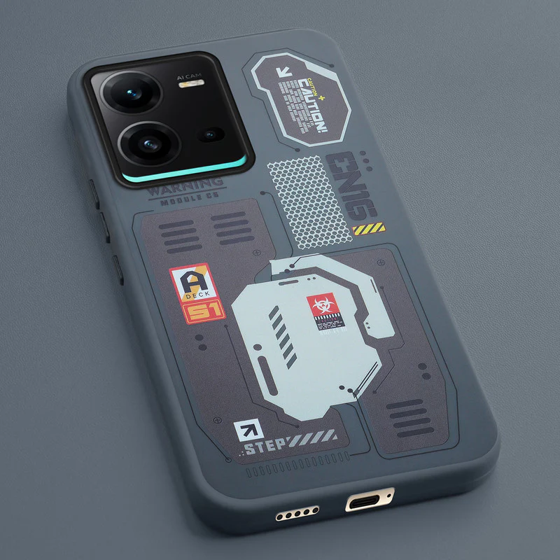 Mechanical Circuit Print Hard Back Cover For Vivo V25 5G - Image 25