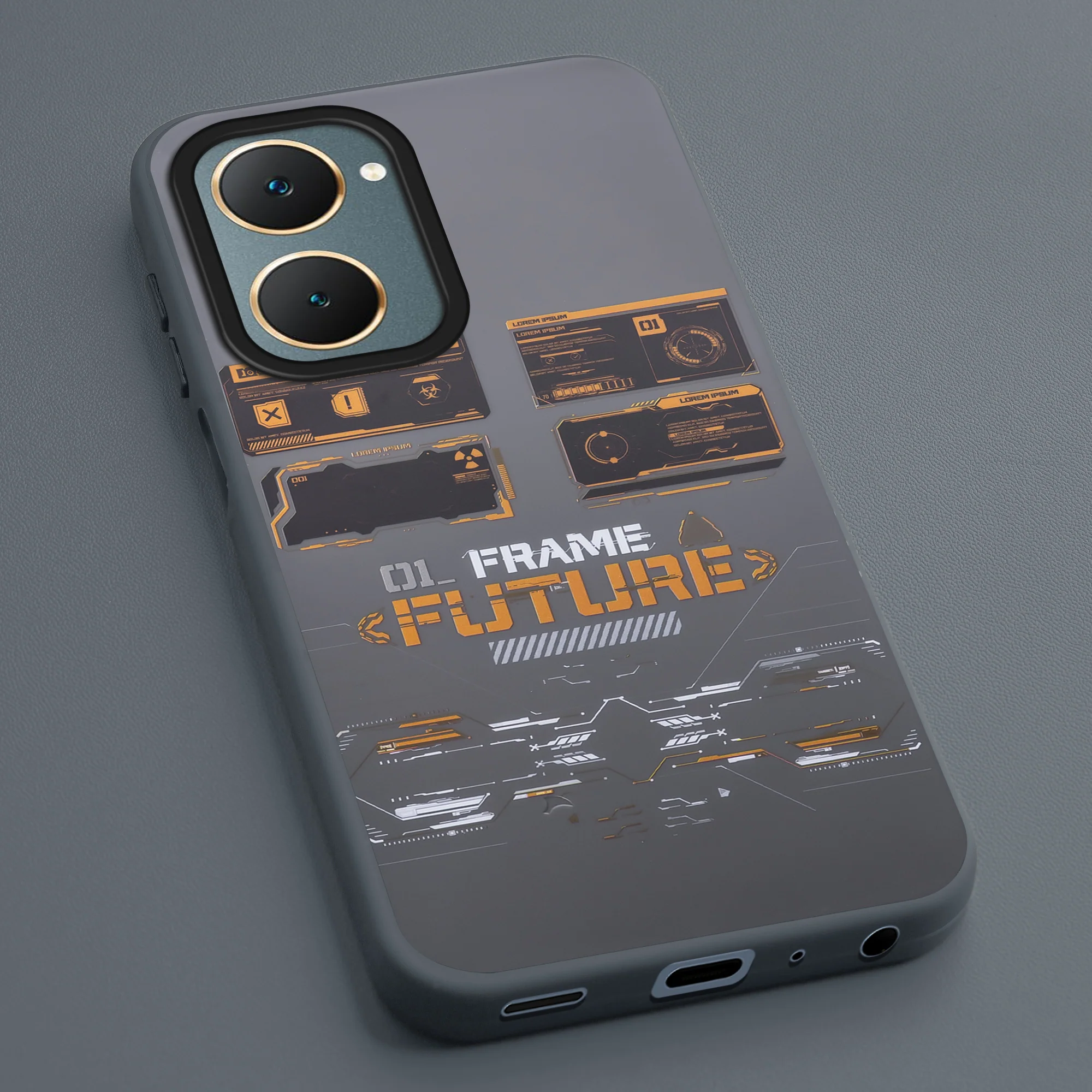 Mechanical Circuit Sector Print Hard Back Cover For Vivo Y18 - Image 17