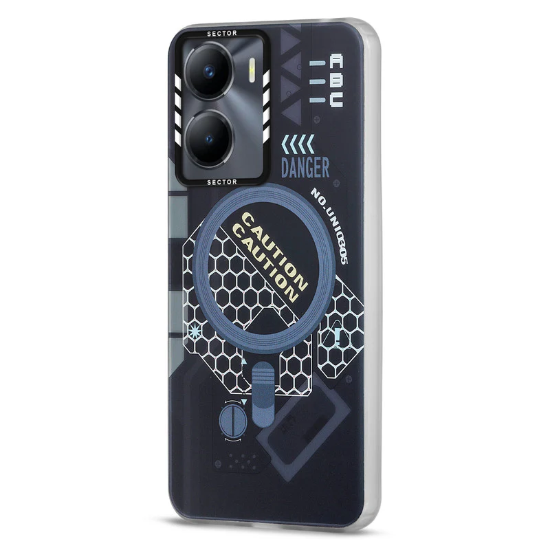 Mechanical Circuit Sector Print Hard Back Cover For Vivo Y56 5G - Image 12