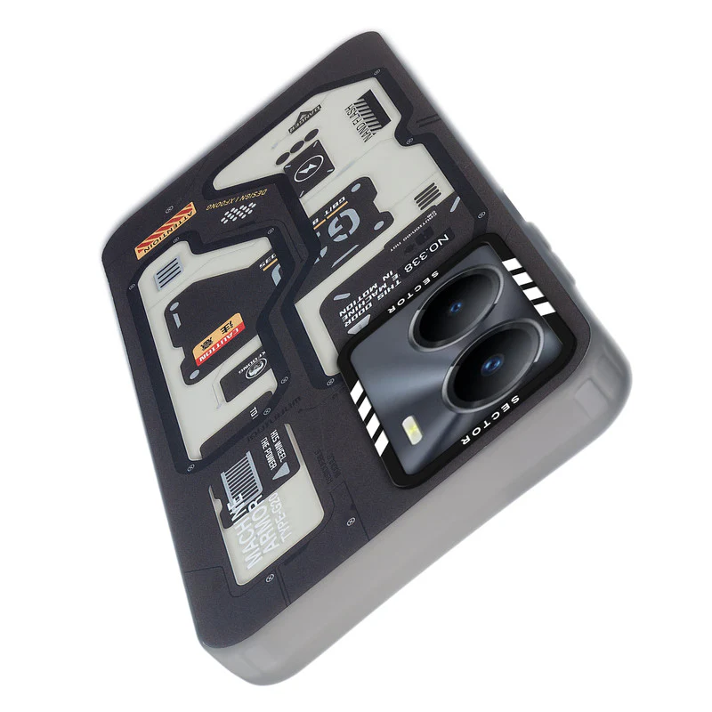 Mechanical Circuit Sector Print Hard Back Cover For Vivo Y56 5G - Image 3