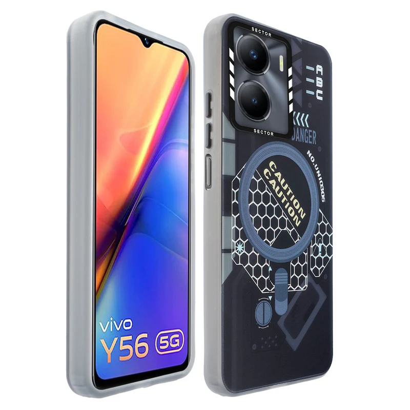 Mechanical Circuit Sector Print Hard Back Cover For Vivo Y56 5G - Image 8