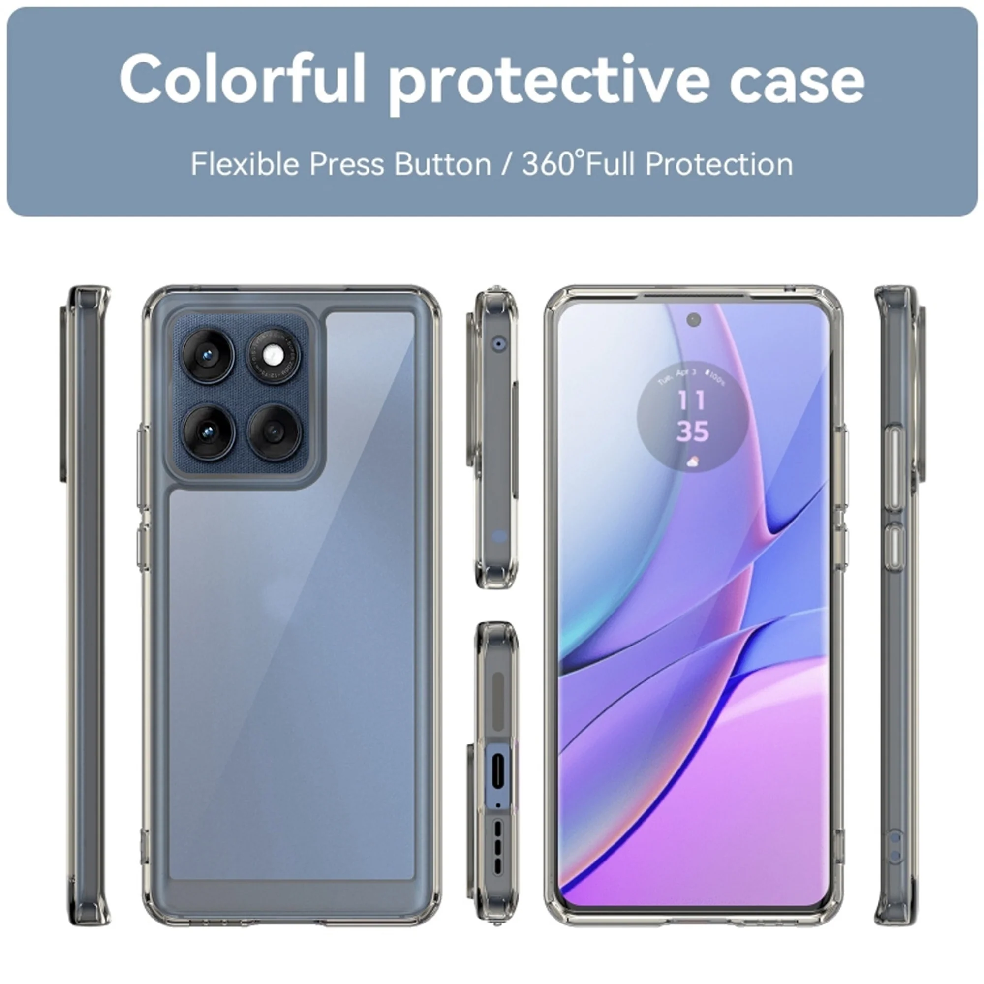 Hybrid Hard Back Case For Motorola Edge 60 5G - Image 10