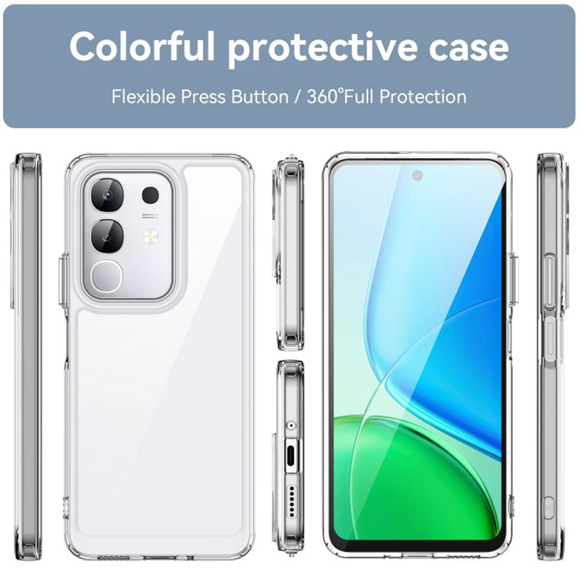 Hybrid Hard Back Case For Vivo T4x 5G - Image 4