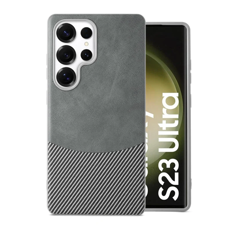 Modern Hybrid PU Leather Case For Samsung S23 Ultra 5G