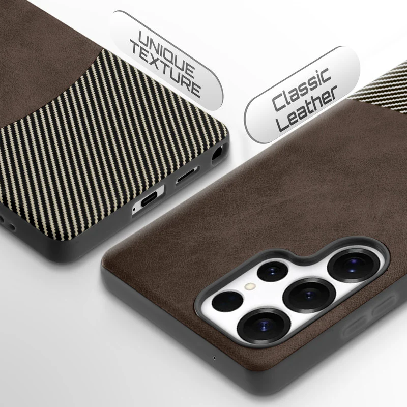 Modern Hybrid PU Leather Case For Samsung S23 Ultra 5G - Image 41