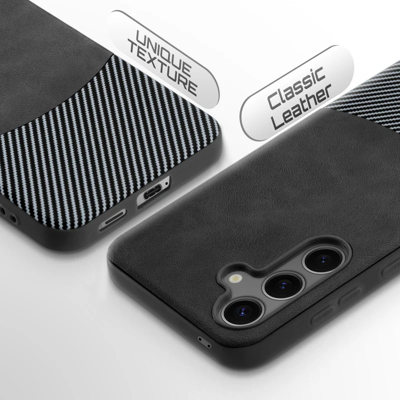Modern Hybrid PU Leather Case For Samsung S24 FE 5G - Image 11