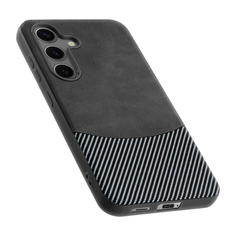 Modern Hybrid PU Leather Case For Samsung S24 FE 5G - Image 12
