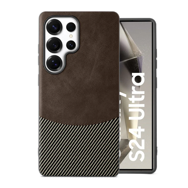 Modern Hybrid PU Leather Case For Samsung S24 Ultra 5G - Image 31
