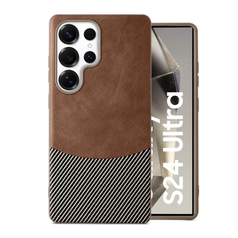Modern Hybrid PU Leather Case For Samsung S24 Ultra 5G - Image 37