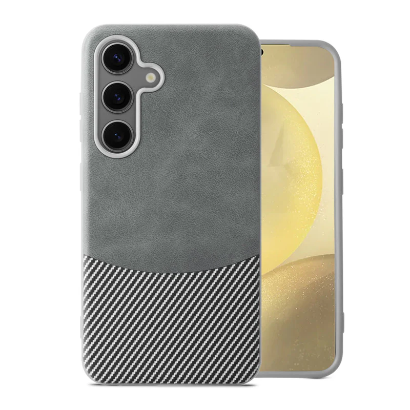 Modern Hybrid PU Leather Case For Samsung S25 5G