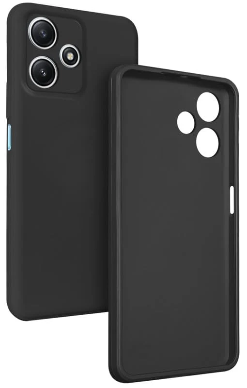 Silicon Back Case Cover for Redmi 12 5G | Camera Bumper Protection Back Cover (Black) - Image 3