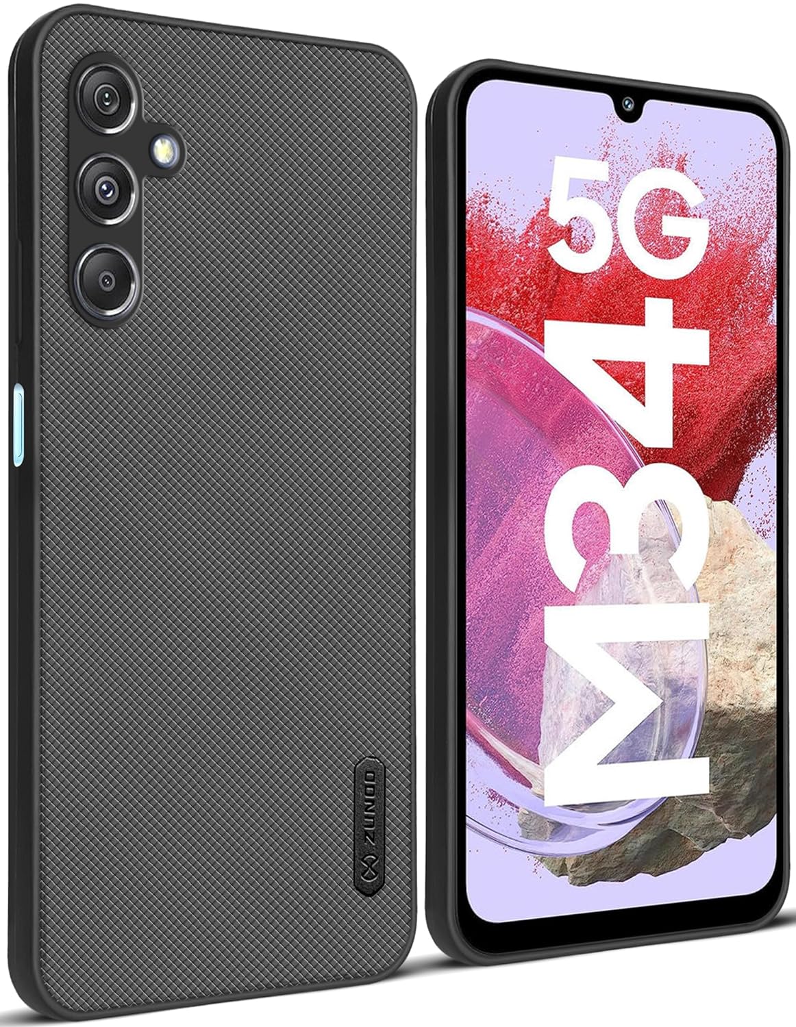 ZUNDO Dotted Silicon Back Case Cover for Samsung M34 5G | Samsung F34 5G | Camera Bumper Protection Back Cover (Black) - Image 5