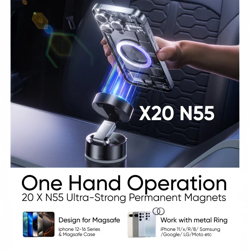 Adjustable Suction Magnetic Phone Mount - Image 7