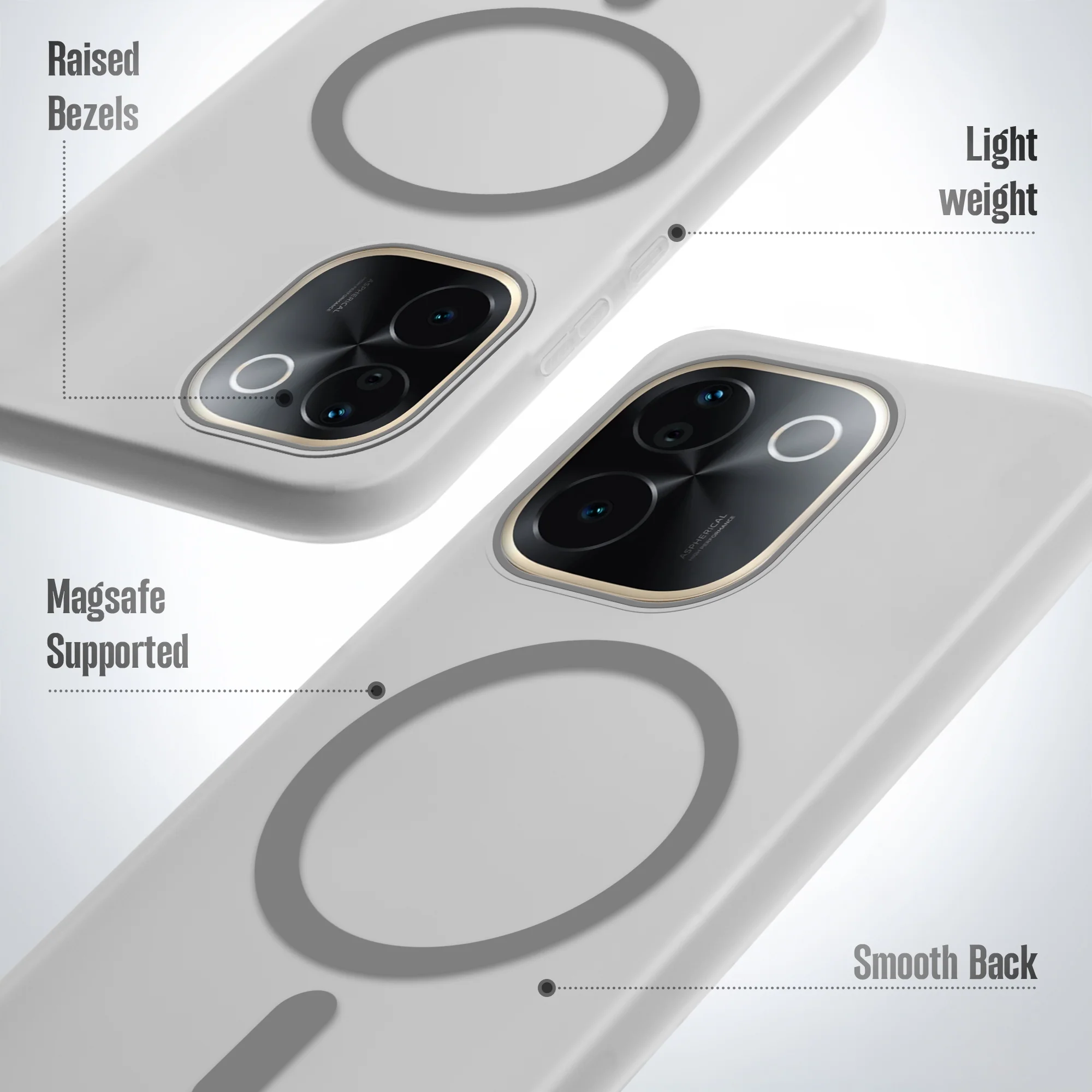 Frosted Sleek Matte With Raised Camera Protection Back Cover Case For iQOO Z9s Pro 5G - Image 16
