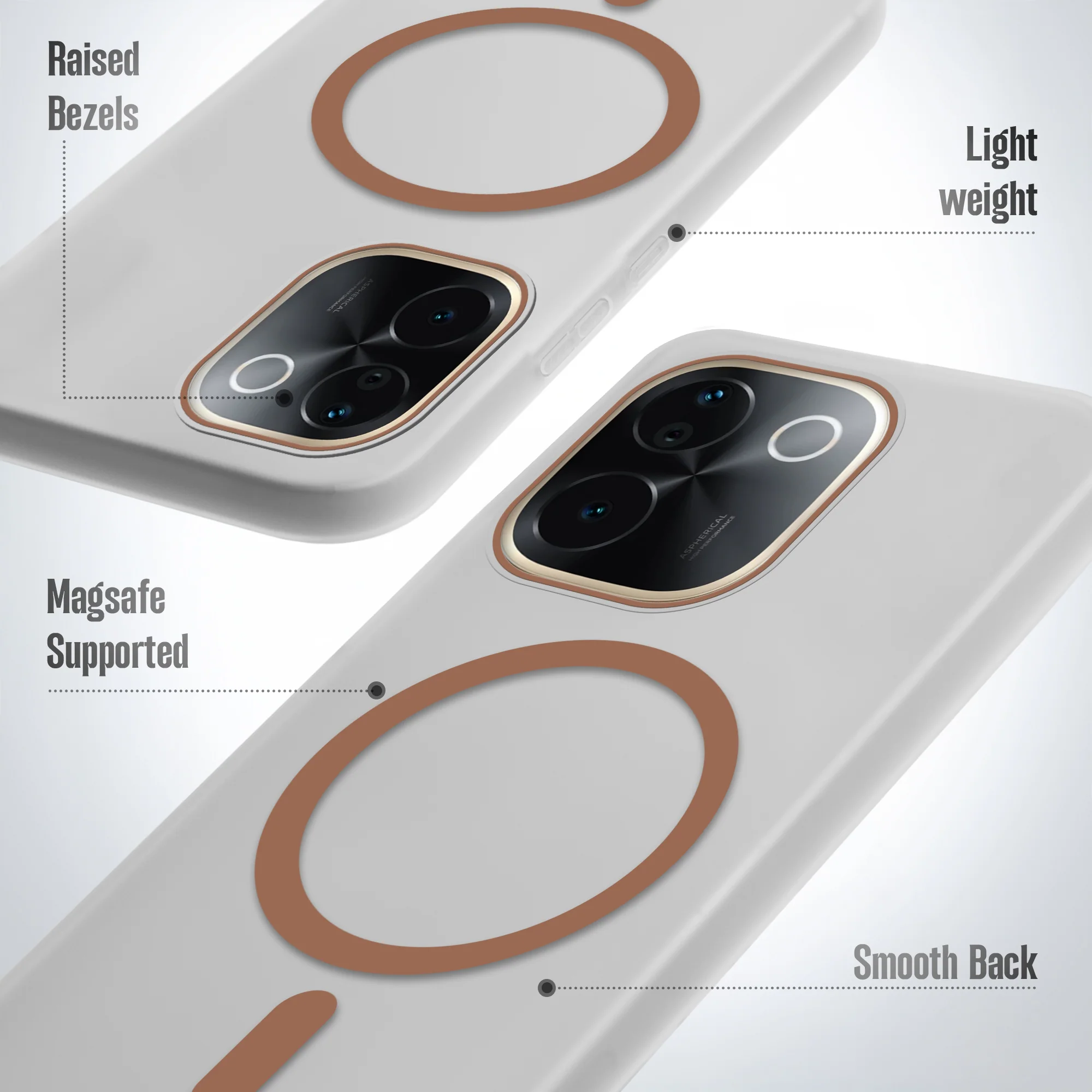 Frosted Sleek Matte With Raised Camera Protection Back Cover Case For iQOO Z9s Pro 5G - Image 4