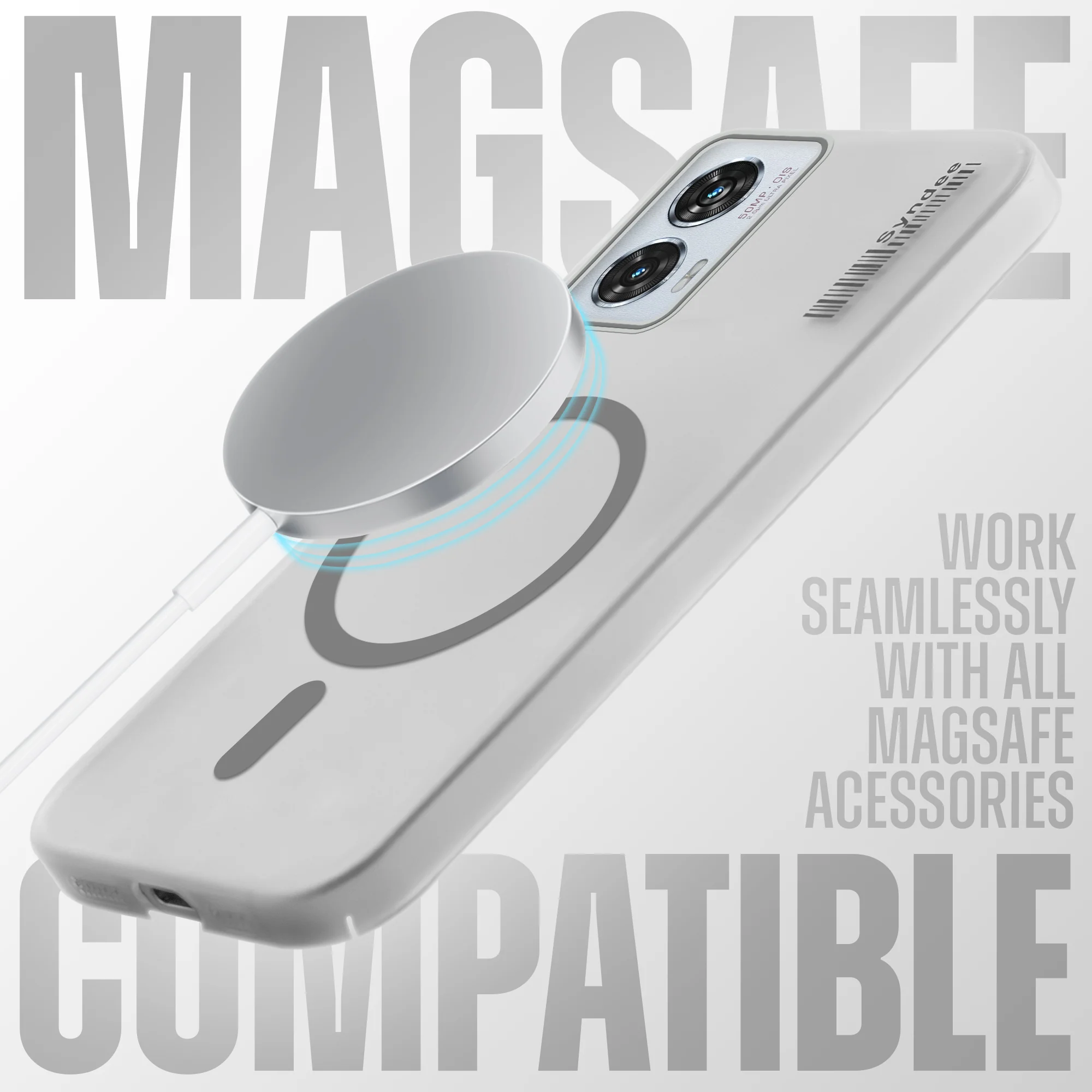 Frosted Sleek Matte With Raised Camera Protection Back Cover Case For Motorola Edge 50 Fusion 5G - Image 9