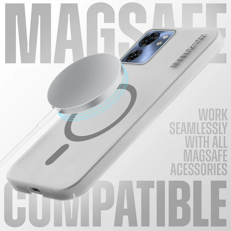 Frosted Sleek Matte Wireless Charging Support Back Cover Case for Motorola Moto Edge 40 5G With Raised Camera Protection - Image 15