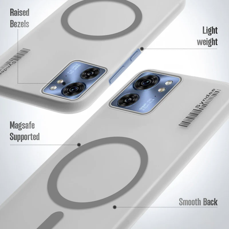 Frosted Sleek Matte Wireless Charging Support Back Cover Case for Motorola Moto Edge 40 5G With Raised Camera Protection - Image 16