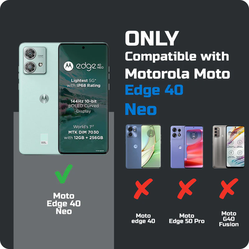 Frosted Sleek Matte With Raised Camera Protection Back Cover Case For Motorola Moto Edge 40 Neo 5G - Image 20