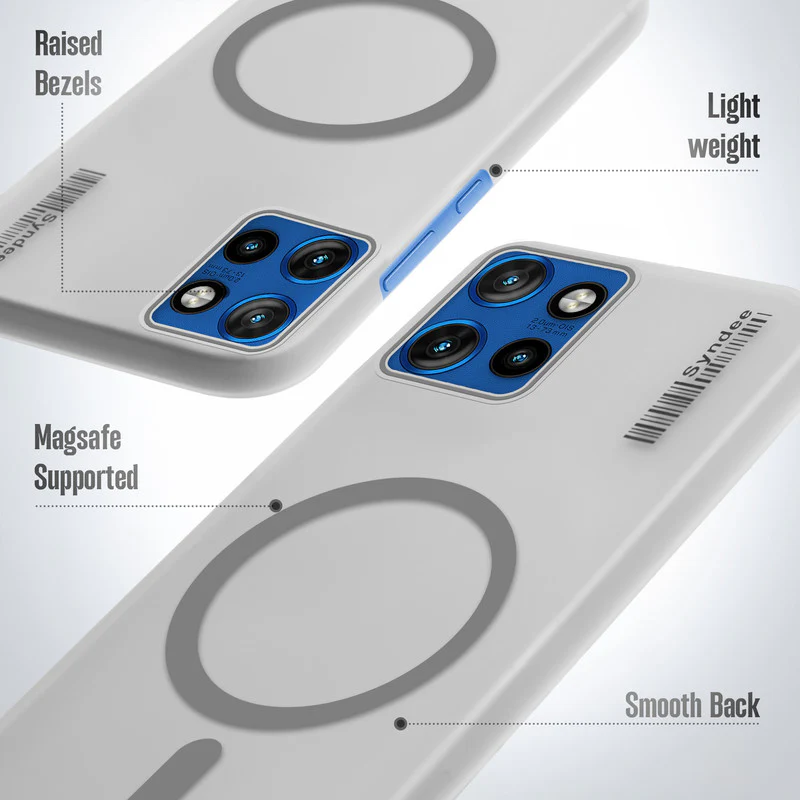 Frosted Sleek Matte Wireless Charging Support Back Cover Case for Motorola Moto Edge 50 5G With Raised Camera Protection - Image 22