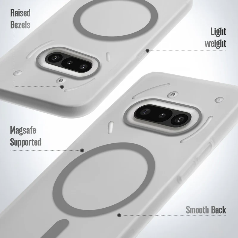 Frosted Sleek Matte With Raised Camera Protection Back Cover Case For Nothing Phone 3A 5G - Image 10
