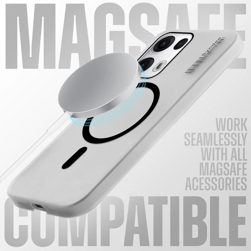 Frosted Sleek Matte Wireless Charging Support Back Cover Case for Oppo Reno 13 Pro 5G With Raised Camera Protection - Image 3