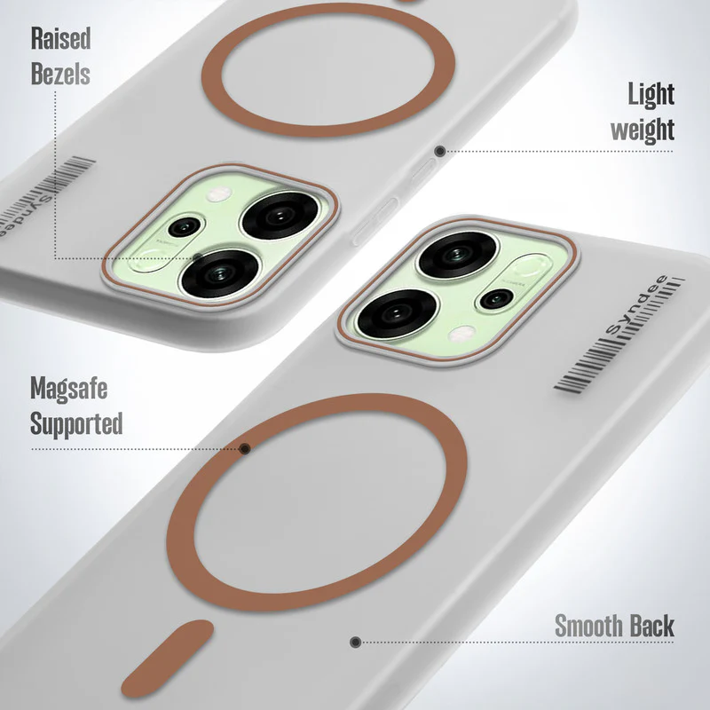 Frosted Sleek Matte With Raised Camera Protection Back Cover Case For Oppo Reno 14 5G - Image 10