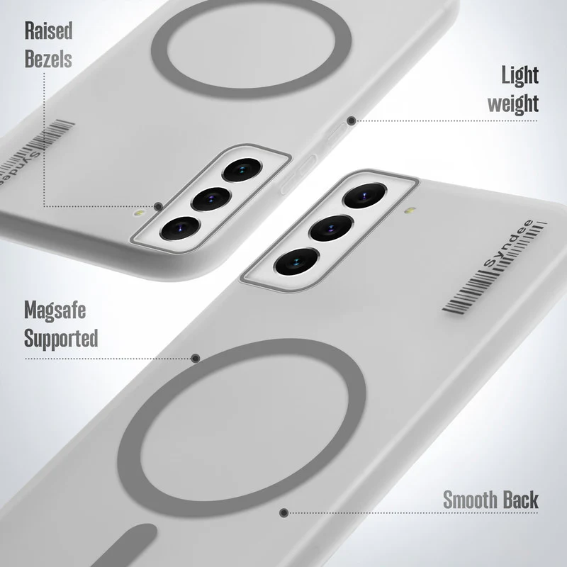 Frosted Sleek Matte Wireless Charging Support Back Cover Case For Samsung S22 5G With Raised Camera Protection - Image 10