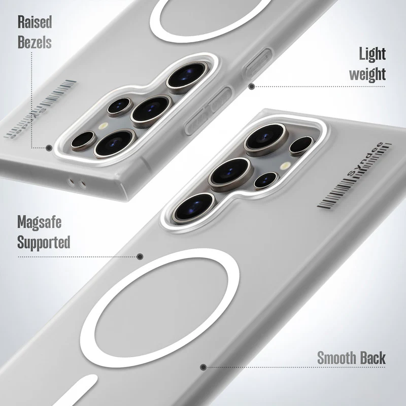 Frosted Sleek Matte Wireless Charging Support Back Cover Case For Samsung S22 Ultra 5G With Raised Camera Protection - Image 22
