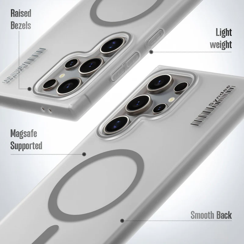 Frosted Sleek Matte Wireless Charging Support Back Cover Case For Samsung S23 Ultra 5G With Raised Camera Protection - Image 22