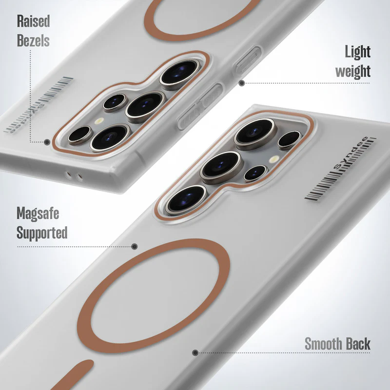 Frosted Sleek Matte Wireless Charging Support Back Cover Case For Samsung S24 Ultra 5G With Raised Camera Protection - Image 28