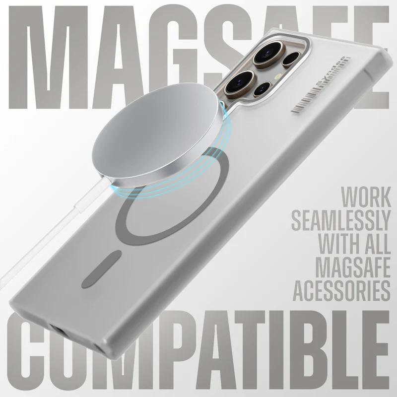 Frosted Sleek Matte Wireless Charging Support Back Cover Case For Samsung S25 Ultra 5G With Raised Camera Protection - Image 15