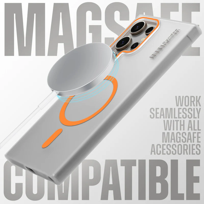 Frosted Sleek Matte Wireless Charging Support Back Cover Case For Samsung S25 Ultra 5G With Raised Camera Protection - Image 21