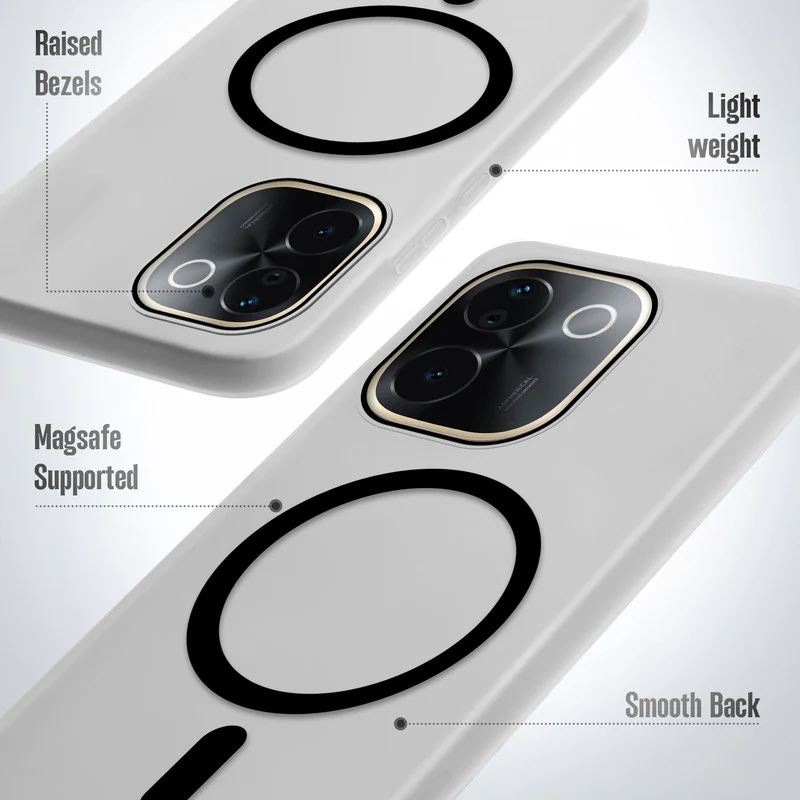 Frosted Sleek Matte With Raised Camera Protection Back Cover Case For Vivo T3 Pro 5G - Image 10