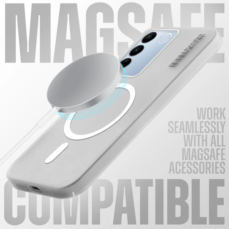 Frosted Sleek Matte With Raised Camera Protection Back Cover Case For Vivo V27 5G - Image 21