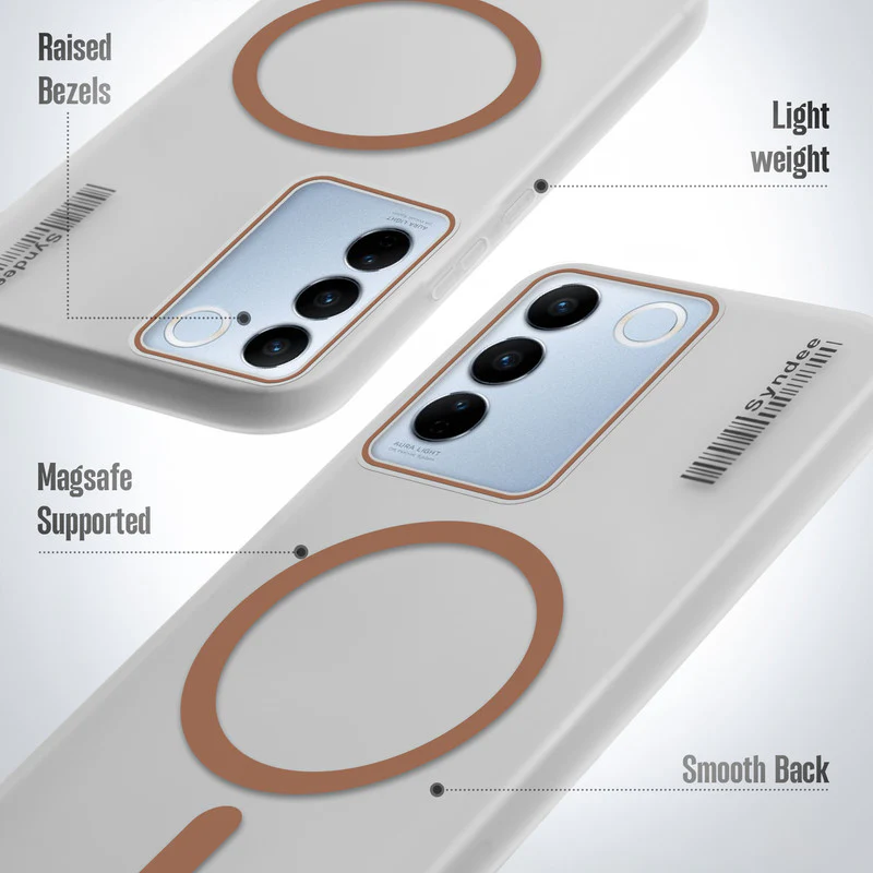 Frosted Sleek Matte With Raised Camera Protection Back Cover Case For Vivo V27 5G - Image 28