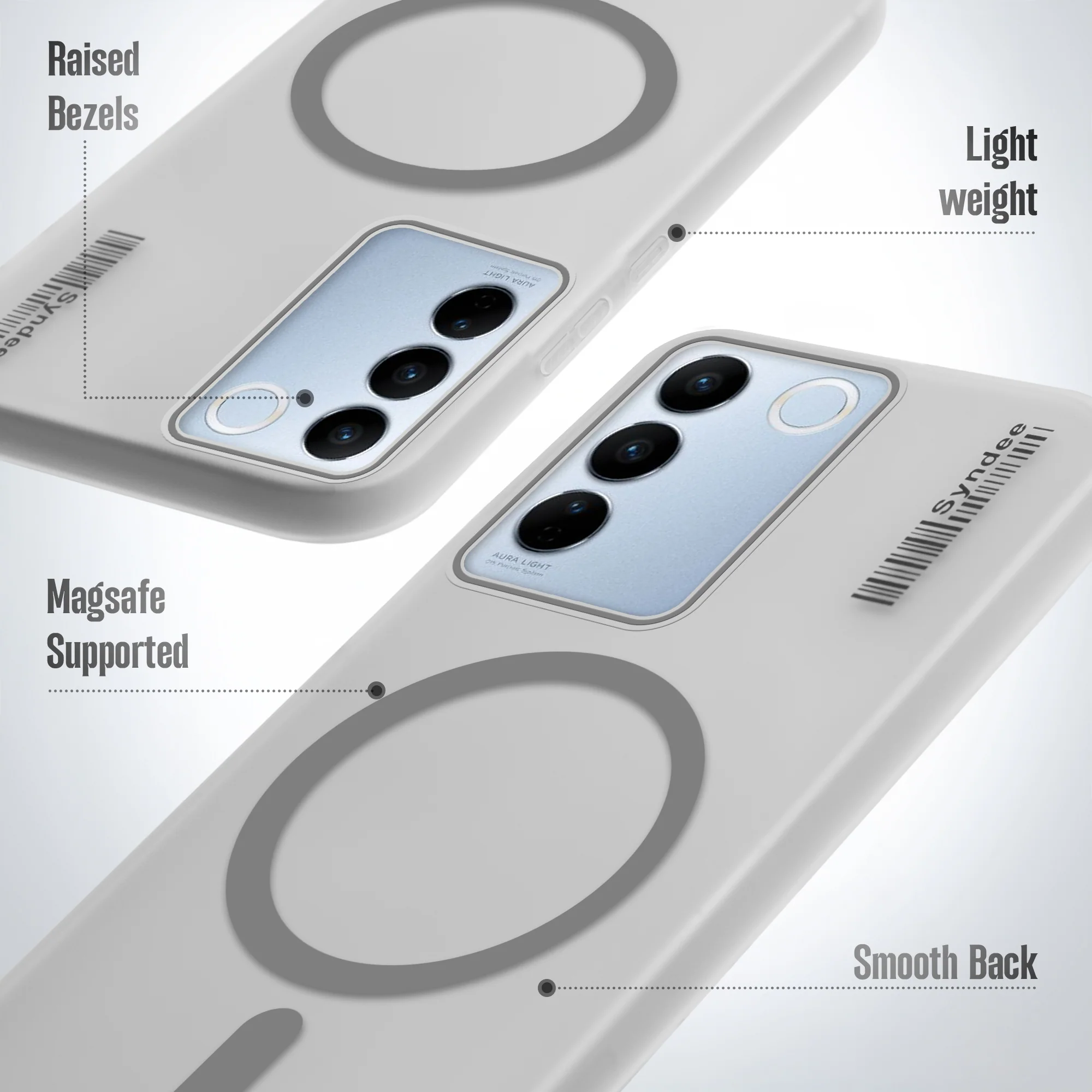 Frosted Sleek Matte With Raised Camera Protection Back Cover Case For Vivo V27 Pro 5G - Image 10
