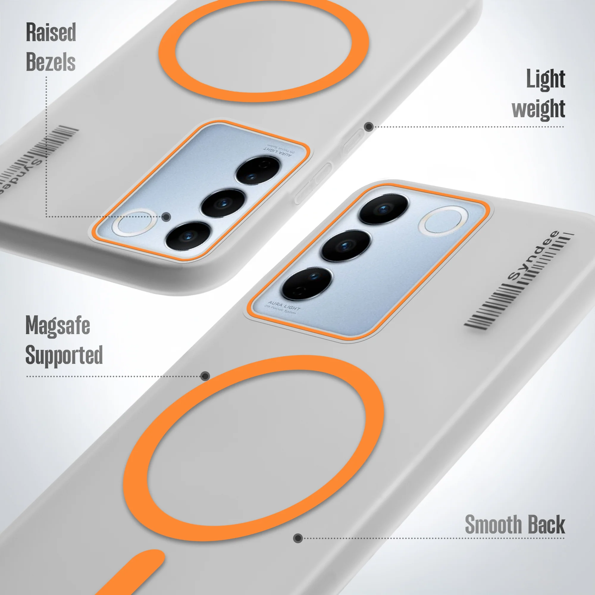 Frosted Sleek Matte With Raised Camera Protection Back Cover Case For Vivo V27 Pro 5G - Image 16