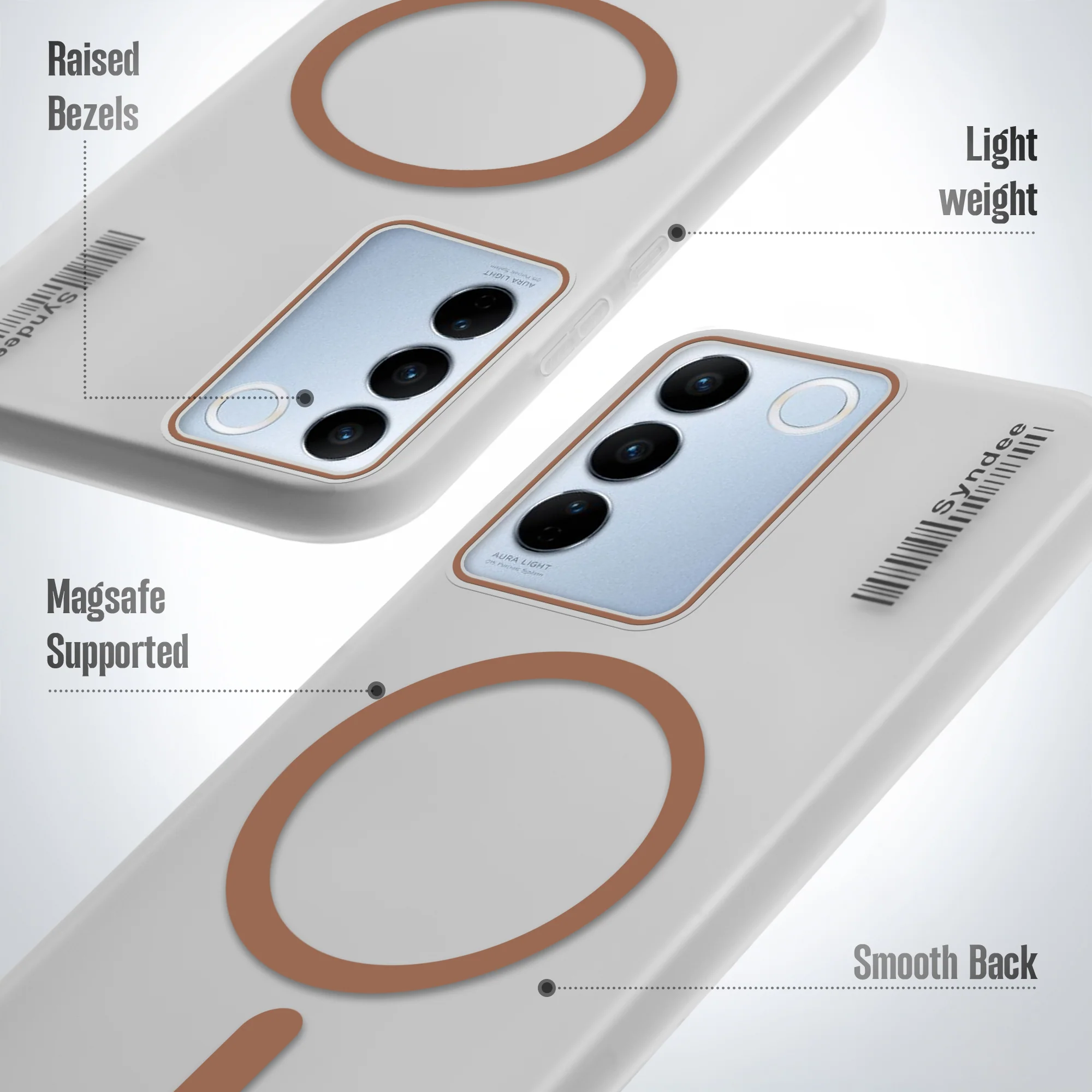 Frosted Sleek Matte With Raised Camera Protection Back Cover Case For Vivo V27 Pro 5G - Image 28