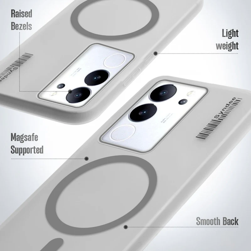 Frosted Sleek Matte With Raised Camera Protection Back Cover Case For Vivo V29 5G - Image 10