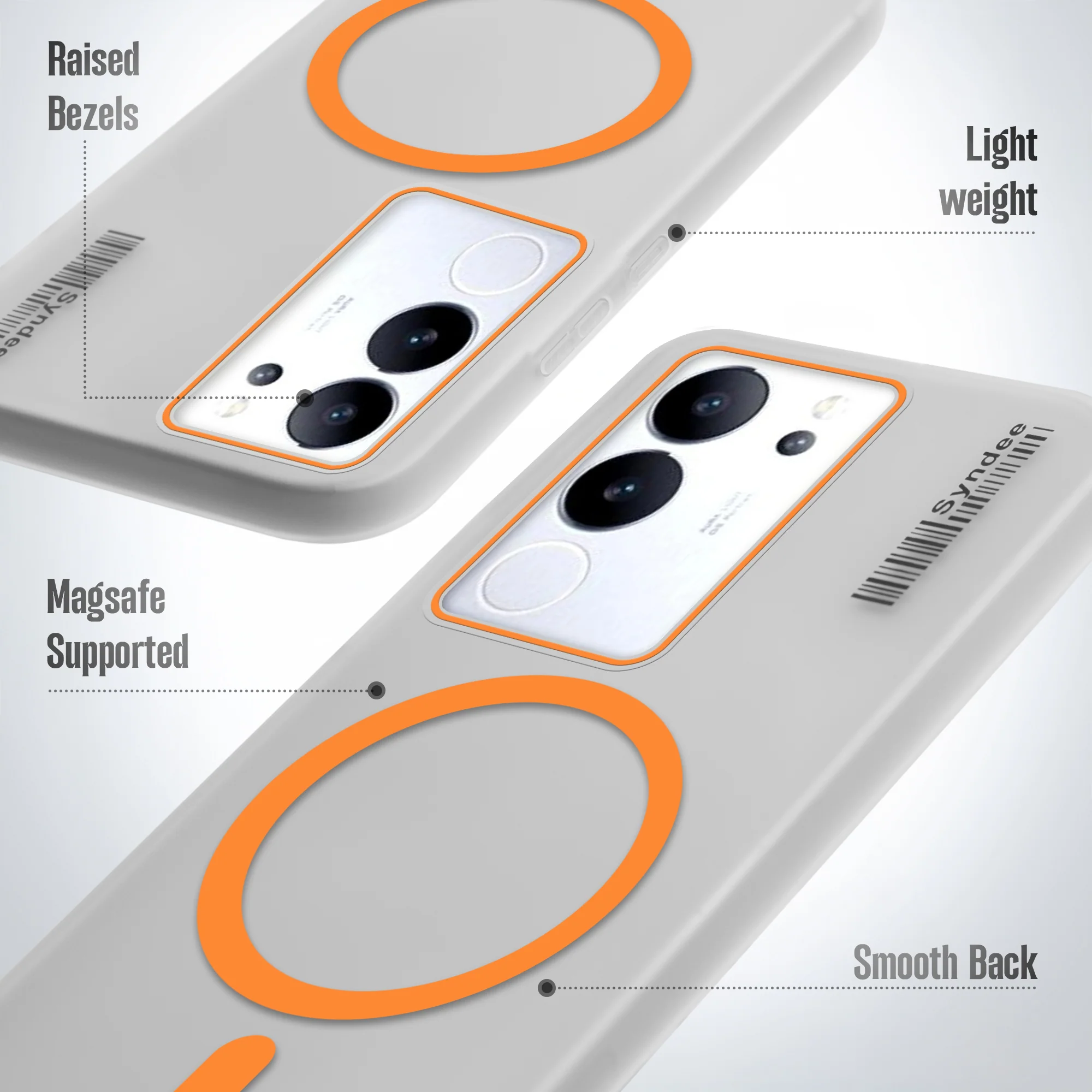 Frosted Sleek Matte With Raised Camera Protection Back Cover Case For Vivo V29 Pro 5G - Image 16