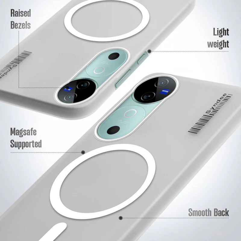 Frosted Sleek Matte With Raised Camera Protection Back Cover Case For Vivo V40 5G - Image 22