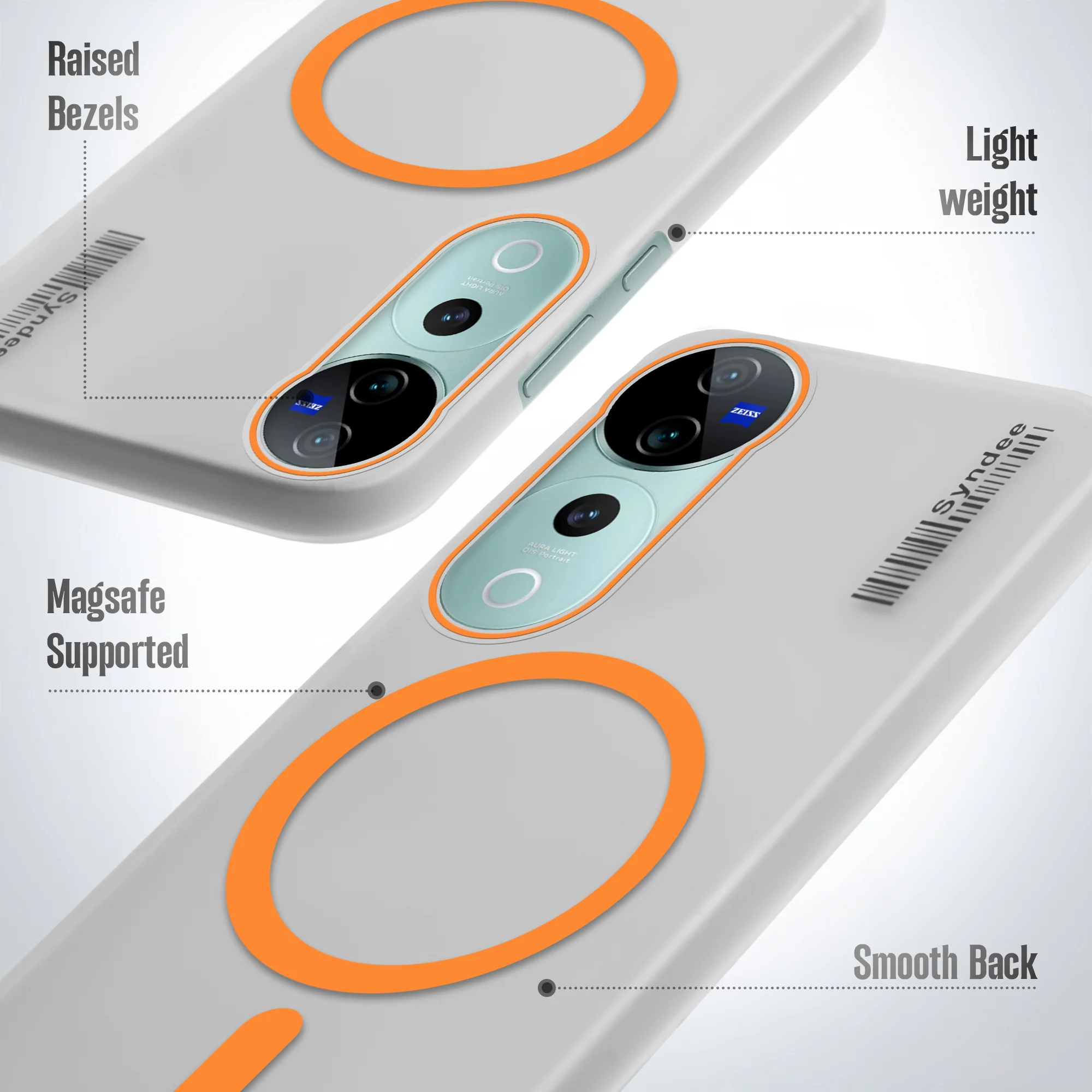 Frosted Sleek Matte With Raised Camera Protection Back Cover Case For Vivo V40 Pro 5G - Image 16