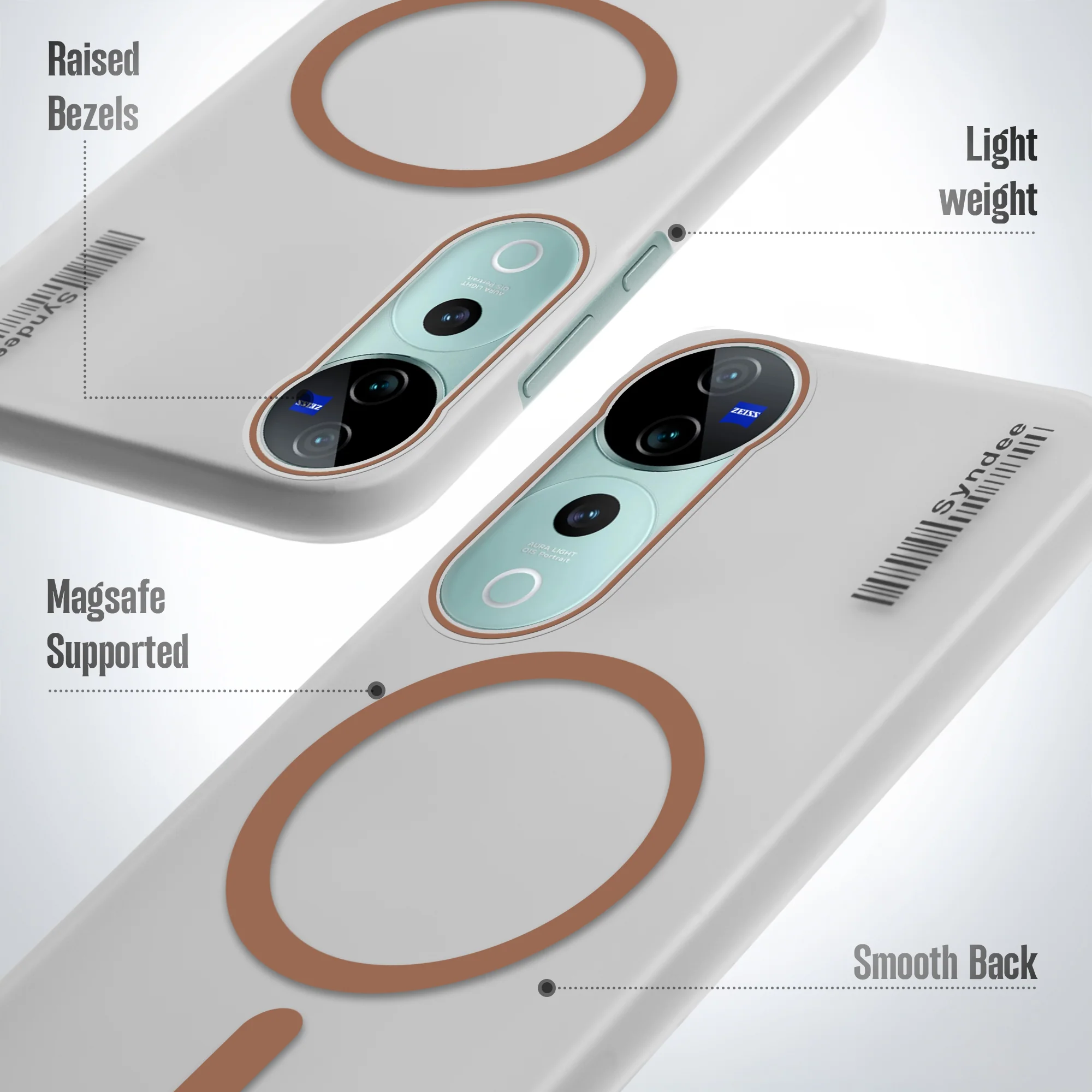 Frosted Sleek Matte With Raised Camera Protection Back Cover Case For Vivo V40 Pro 5G - Image 28