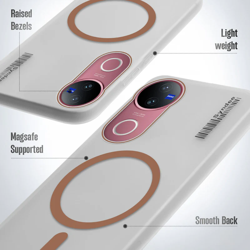 Frosted Sleek Matte With Raised Camera Protection Back Cover Case For Vivo V50 5G - Image 10
