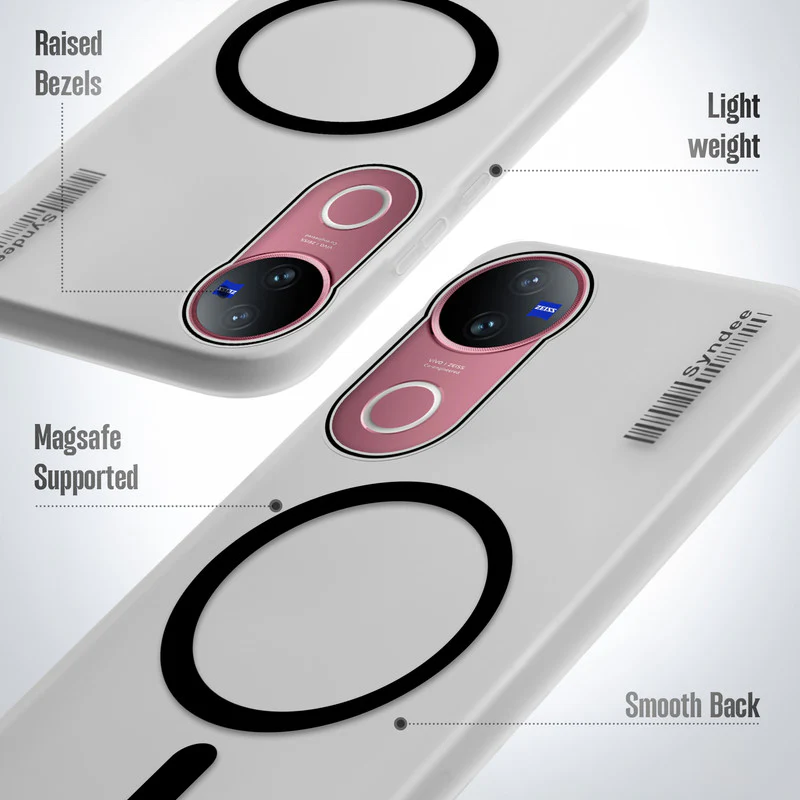 Frosted Sleek Matte With Raised Camera Protection Back Cover Case For Vivo V50 5G - Image 4