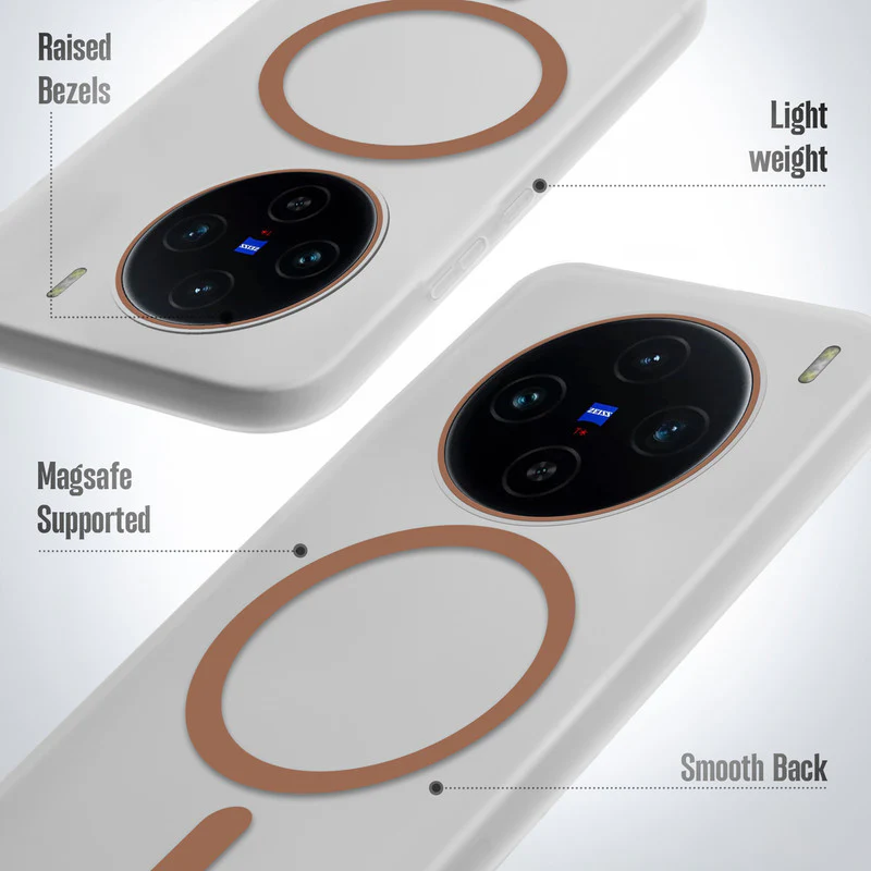 Frosted Sleek Matte With Raised Camera Protection Back Cover Case For Vivo X100 5G - Image 10