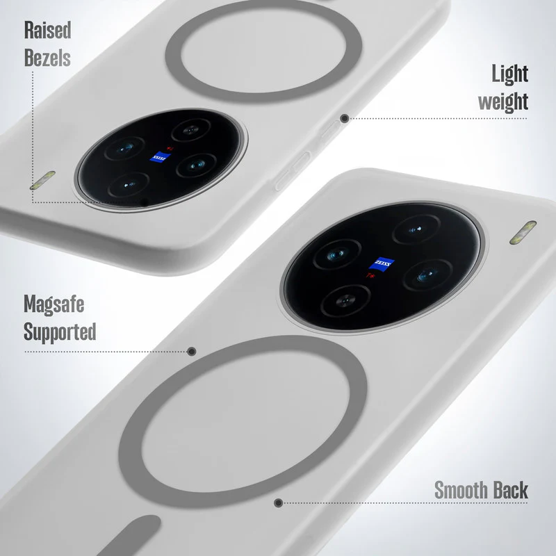 Frosted Sleek Matte With Raised Camera Protection Back Cover Case For Vivo X100 5G - Image 16