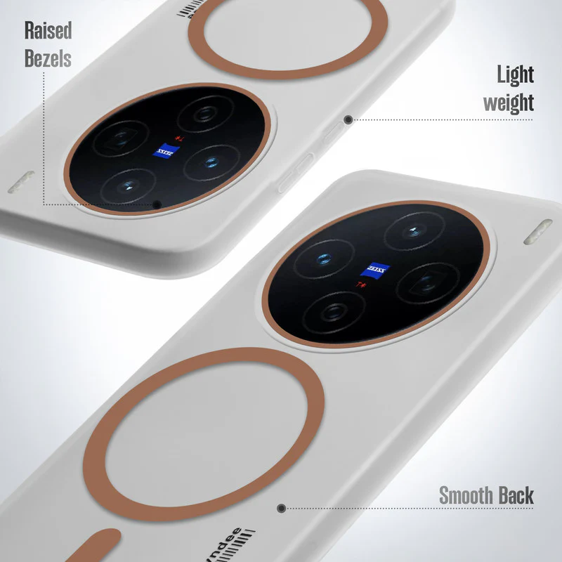 Frosted Sleek Matte Wireless Charging Support Back Cover Case for Vivo X200 5G With Raised Camera Protection - Image 10
